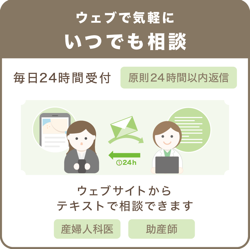 相談方法はウェブ、LINEなどがあります。